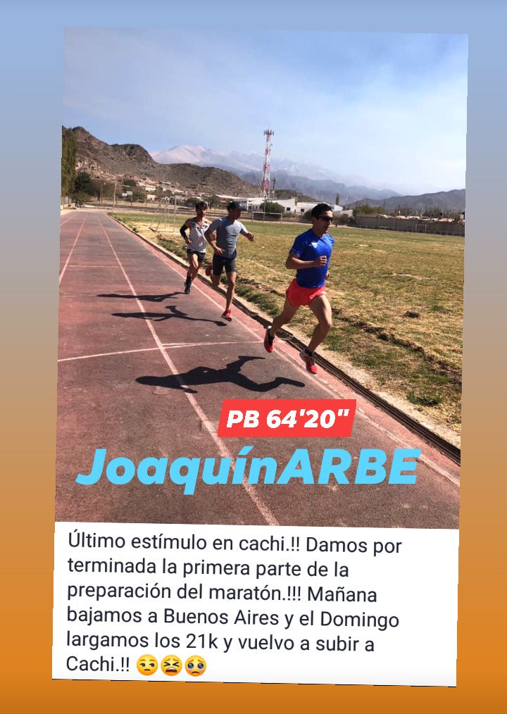 belisariopolis's tweet photo. Volver a #Cachi Salta 👣💪 será
Volver al @MaratonBA en el Mes de Septiembre 💙 #Esquel y sus corredores guerreros en el #Chubut de #ReimundoManquel
@Clarin_deportes @InfobaeDeportes @lncorre @ESPNRun @IndioCortinez @RadioChubut @EmanuelPascual @AugustoRakijar @SandroGimenez28 https://t.co/8tn1GGlsHx