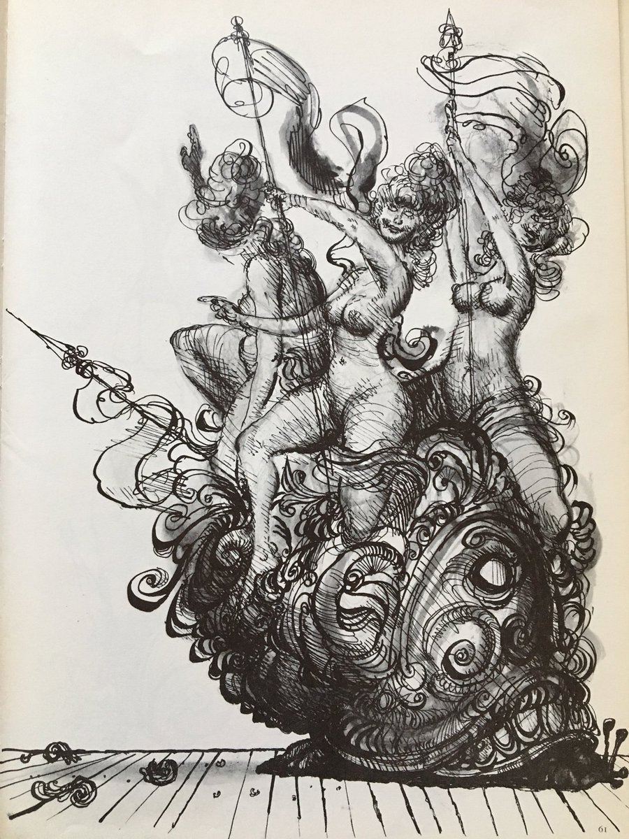 Ronald Searle, 1968/69, escargots 