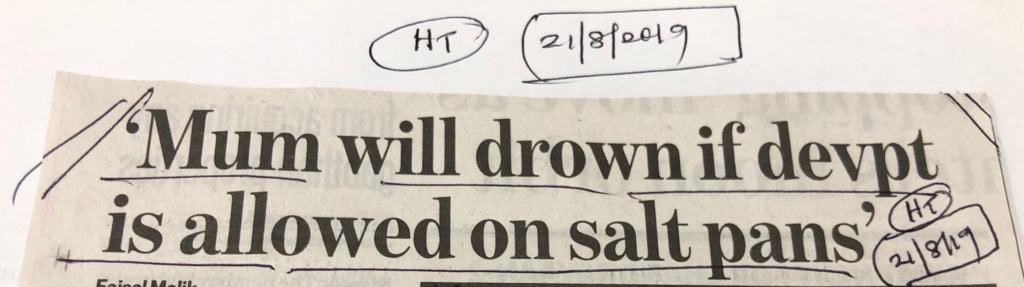 jskeshriya's tweet photo. Opening #SaltPans for development will increase flooding in Mumbai & will drown the entire Suburbs @narendramodi @PMOIndia @PrakashJavdekar Pls reconsider the decision @Dev_Fadnavis @CMOMaharashtra #SaveSaltPans https://t.co/c39hCqtuNZ