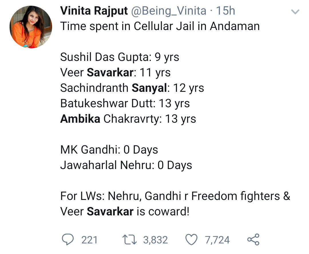 Dutt : A Left wing Marxist Leninist from HSRASanyal : A Left wing Socialist from HSRA. Ambika and Das Gupta : Ultra Left Wing Radicals. So Savarkar is now being compared with these revolutionaries But i though all Left Wing Commies are anti nationals? 