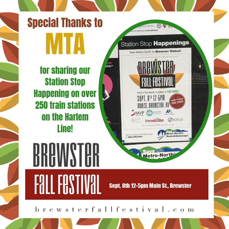 Special Thanks to the MTA 🚊for sharing a #StationStopHappening  🍂#BrewsterFallFestival 🍁 on over 250 train stations on the Harlem Line!
 <a href="/culturalartsco/">Cultural Arts Co.</a>⠀
#BFFNY2019 #BrewsterFallFestival #BrewsterSpirit #Brewster #BrewsterNY #PutnamCounty #FreeEvent #metronorth