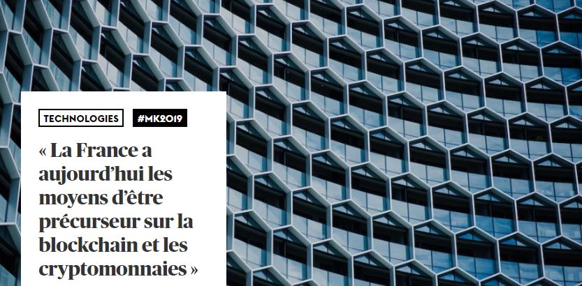 Homunity's tweet photo. #MK2019 « La France a aujourd’hui les moyens d’être précurseur sur la #blockchain et les #cryptomonnaies » - via @bymaddyness
https://t.co/5ieYK64YEL https://t.co/CFuwNENl7N