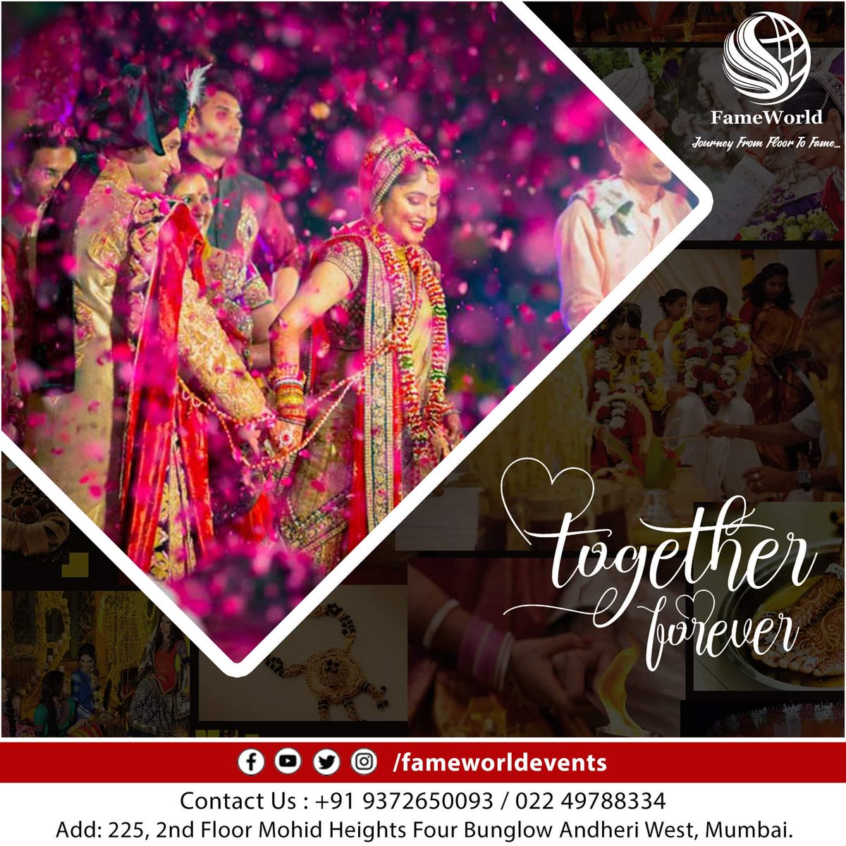 fameworldevents's tweet photo. Hire Best Wedding Planner in mumbai.
Logon https://t.co/BYVHq99RTX 
#fameworld #fameworldevents #eventmanagementcompanymumbai #wedding #preweddding #reception #corporateevents #celebritymanagement #kidsparties #instalove #insta #music #love #hiphop #rap #instagood #dj #art #like https://t.co/86fgxqNgUJ