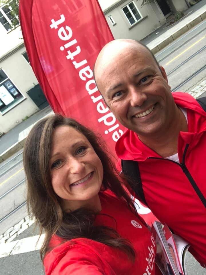 God valgkampstemning på Torshov i dag