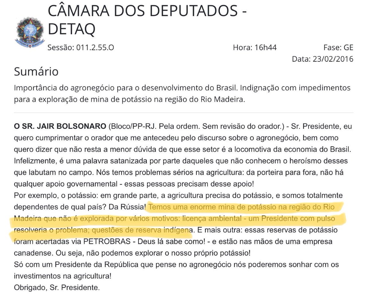 agsportlight's tweet photo. NOVO!
Foram 28 anos defendendo o fim das licenças ambientais na Amazônia, acabar com reservas, fim de demarcação indígena, construção de parque industrial. Separamos 6 discursos de Bolsonaro na última década pra mostrar o êxito em tudo q prometeu:  

https://t.co/Bpbmvzq1ru https://t.co/2rYrszCq58