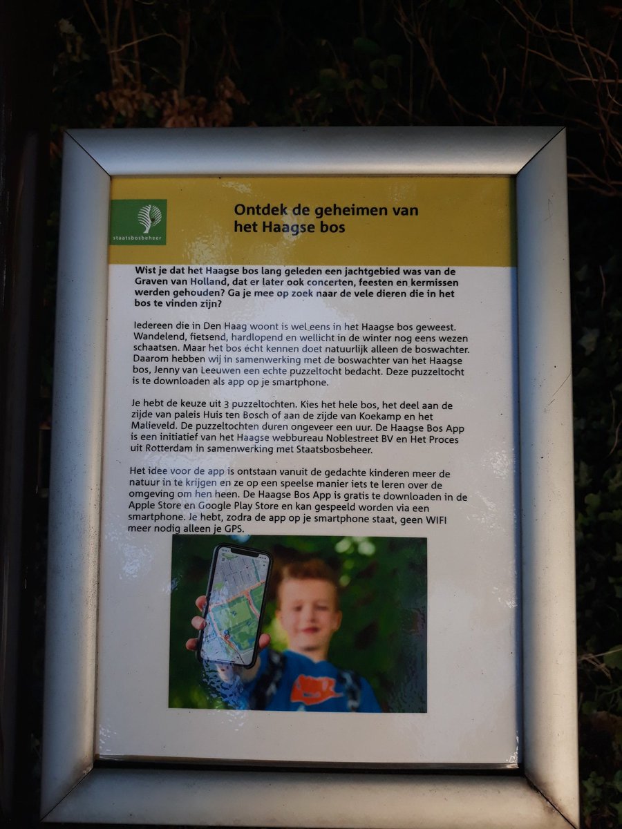 De #HaagseBos app is al 1900 keer gedownload hoorde ik van de bouwers @Noblestreet Wat leuk! Veel plezier ermee in het bos.