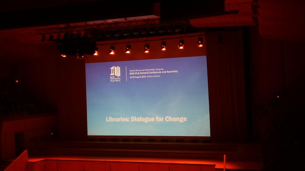 C'est parti pour le 85e congrès mondial des bibliothèques <a href="/ifla/">IFLA</a> #WLIC2019. Les bibliothécaires du monde se sont donné rendez-vous à #Athènes du 24 au 30 pour des échanges sur le thème "Bibliothèques : dialogue pour le changement" bit.ly/2NuXqT6
#cfibd
#bibsen
#kebetu