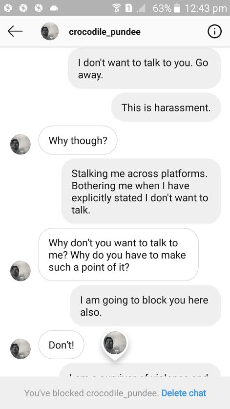 zaharaesque's tweet photo. Please consider blocking+reporting this account --> @/MarquisdeShard 

The person behind the handle is a vicious stalker and harasser who has been doing this to me for years under various guises. After harassing me here and getting blocked, he started on IG. https://t.co/qSXPNlr91U