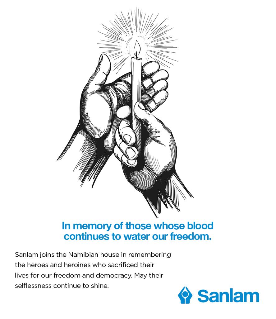 SanlamAllianzN's tweet photo. A commemoration of Namibian fallen heroes and heroines.
May their selflessness continue to shine.
#HeroesDay #Wealthsmiths https://t.co/gmRNVRSyAm