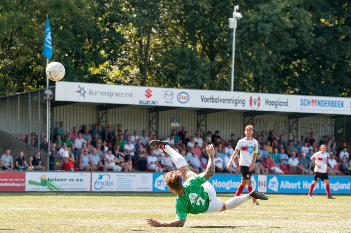 Westlandia's tweet photo. Westlandia gaat onderuit bij promovendus VV Hoogland, de eerste competitiewedstrijd eindigde in 1-0. Helaas kon een sterker Westlandia in de tweede helft het speloverwicht niet omzetten in doelpunten. Zondag spelen we de eerste thuiswedstrijd van het seizoen, bent u er bij?☀️⚽️ https://t.co/zkfF1NijSa