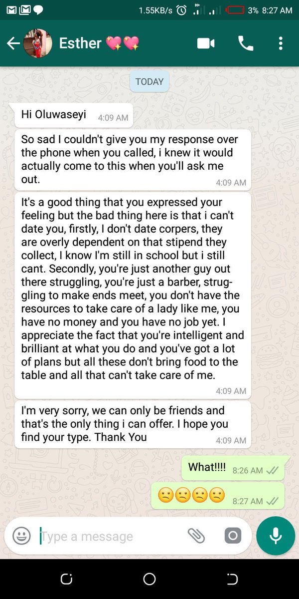 Cheyih_Viktah's tweet photo. Fired my shots eventually

And i woke up to this 

I'm sad 😭😭😭 https://t.co/rqcsdfz46f