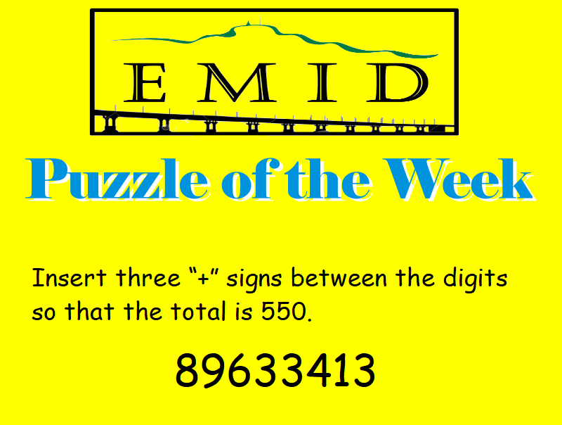 EMID_team's tweet image. #EMIDPuzzleofheWeek 1
#EMID2020
Who can work out the answer??? 
#GoodLuck! 
#PleaseShare
Answer &amp;amp; next puzzle coming next Monday! 
@morganacademy1 @StJohnsOfficial @stpaulsdundee @BaldragonAcad @BraeviewAcademy @Grove_Academy @craigiemaths1 @harrisacdundee @DundeeNumeracy