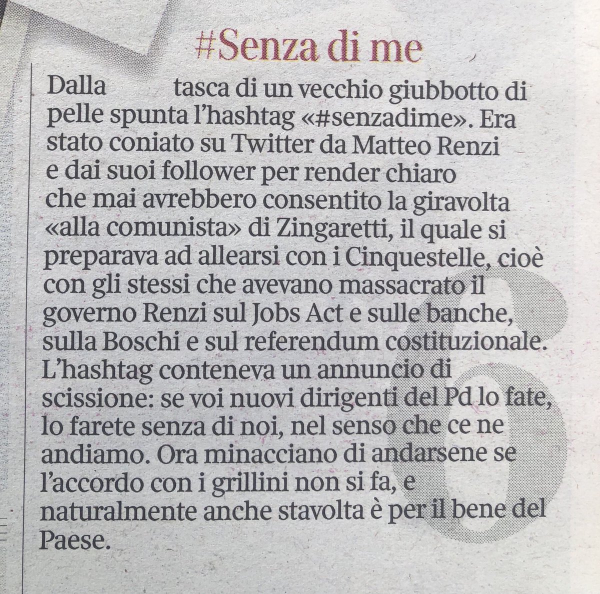 giangoSGV's tweet photo. #senzadime 👉 #ConLui 

#MaiPiuPD   👉 #ConilPD 

Cazzari ovunque #Renzi #DiMaio https://t.co/0hevpQlNyN