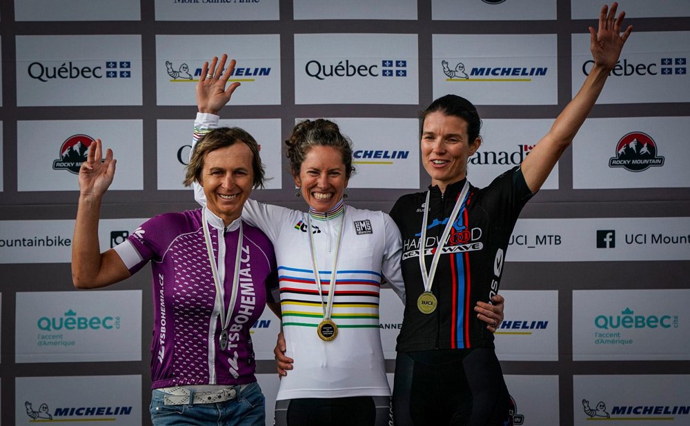 SilverbackBikes's tweet photo. RACE NEWS:

Silverback Ambassador, @KristinaKoscova from Czech Republic received Silver🥈 at the 2019 UCI Masters World Champs!

Read More: https://t.co/p1HovYE1l0  #SilverbackRacing #SilverbackBikes  #BornToBeFast https://t.co/SnCM9nLFF3