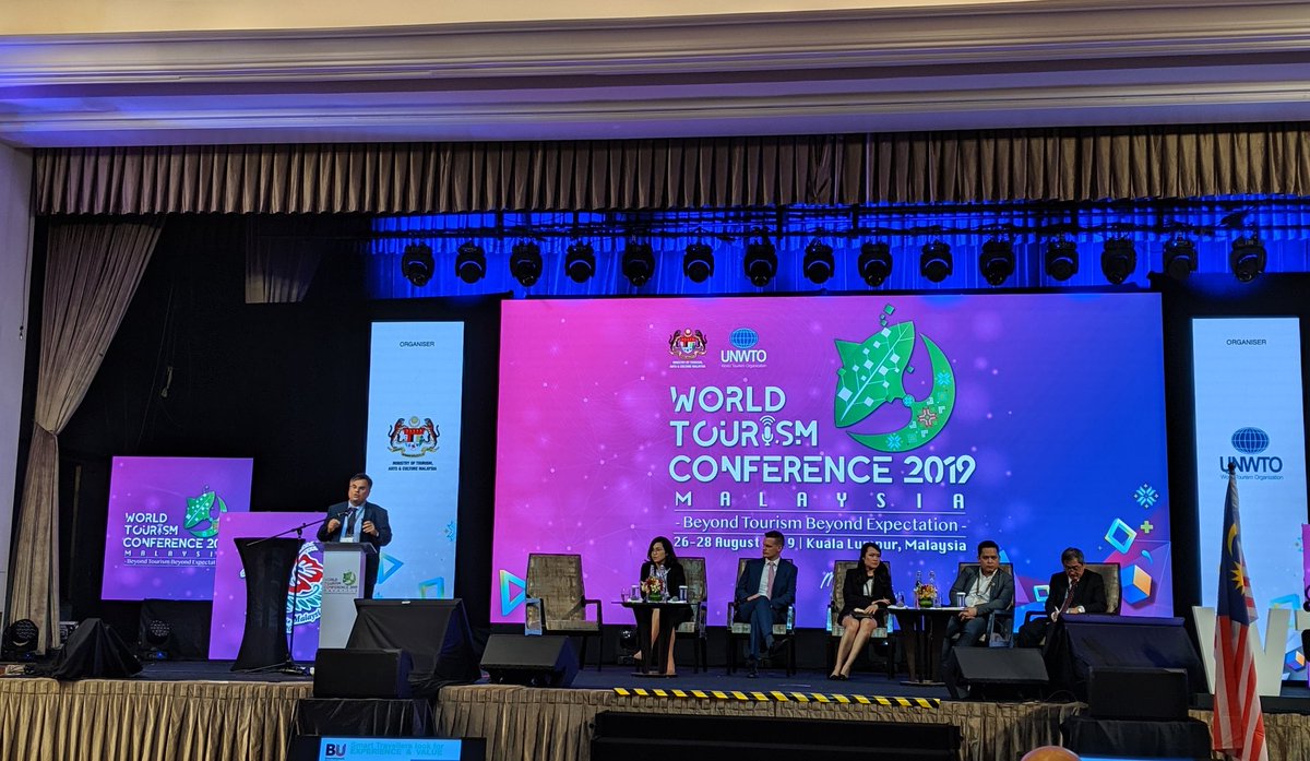 CITmagazine's tweet photo. On 'smart tourism', professor Dimitrios Buhalis says "smartness is not about tech, it is about interconnectivity of services."
#WTC2019Malaysia #eventprofs https://t.co/SFLmoPwDW7