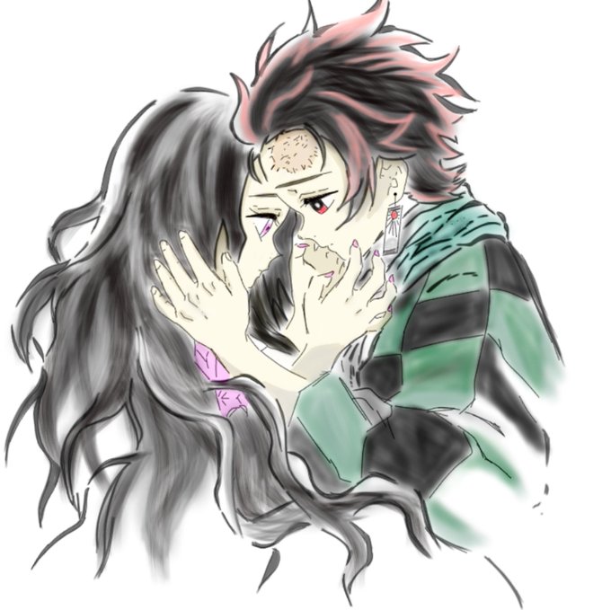 りりまるさんがTwitterに投稿した竈門炭治郎(鬼滅の刃)のイラスト。