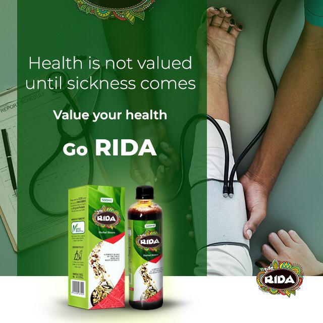 web24stores's tweet photo. Health is wealth, prevention is better &amp; cheaper than cure. RIDA is all in one. 100% natural ingredients. Call/WhatsApp 08033446377

@web24stores

https://t.co/m1pVlpj1bW

#Healthcare #fitness #bloodpressure #diabetes

250ml &amp; 500ml bottles 
#RIDAfamily #Ridacares https://t.co/T3iw6uZsV0