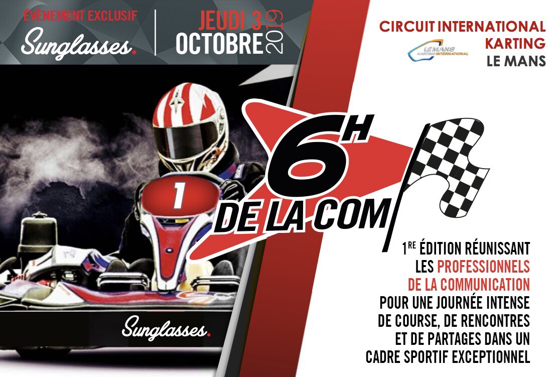 PascalCubb's tweet photo. It’s more fun to compete! 😎🏁
Demandez le programme!
Warm-up... #6HCOM @Sunglasses_fr @PublicisConseil @ServiceplanFR @FollowJosiane @lachoseparis @BETCParis @JCDecaux_France @METROBUS @366communities @TeadsFR @AdstreamFrance @CB_News @Strategies @HavasGroup @altmannpacreau https://t.co/wS5VRNDdnw