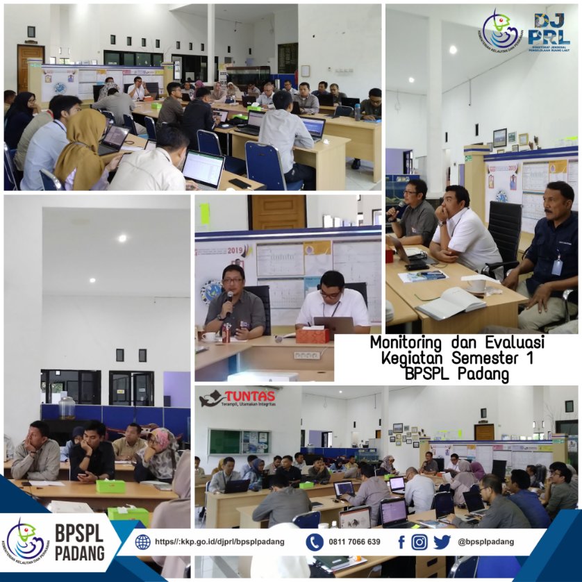 Rabu (21/08) Monitoring &amp; Evaluasi Pelaksanaan Kegiatan Semester 1 BPSPL Padang dan rencana kedepannya

Monev emg penting bgt y #SahabatBahari shg pelaksana tidak keluar jalur &amp; target bs tercapai 😉

selengkapnya di kkp.go.id/djprl/bpsplpad…

#DITJENPRLKeren