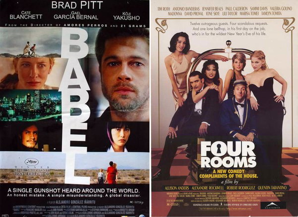 Archivtöne #29: Hier wäre es angebracht quer durch unsere Kapitelmarken zu springen, denn es geht um Episoden-Filme: wir reden über Alejandro González Iñárritus 'Babel' (2006) und die Regie-Zusammenschließung 'Four Rooms' (1995). Auf archivtöne.de