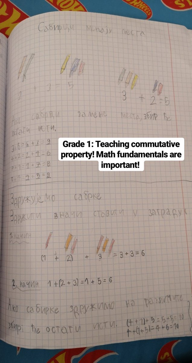MKrstovic's tweet image. I'm visiting Serbia and I'm really impressed by math journals that all students keep starting in Grade 1! #engagemath #mathchat