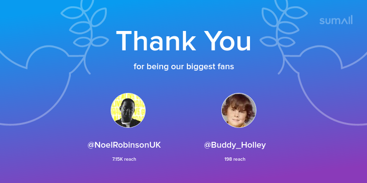 RCUK_Production's tweet photo. Our biggest fans this week: NoelRobinsonUK, Buddy_Holley. Thank you! via https://t.co/vYvNzq5euh https://t.co/Kg3At5Yv0o