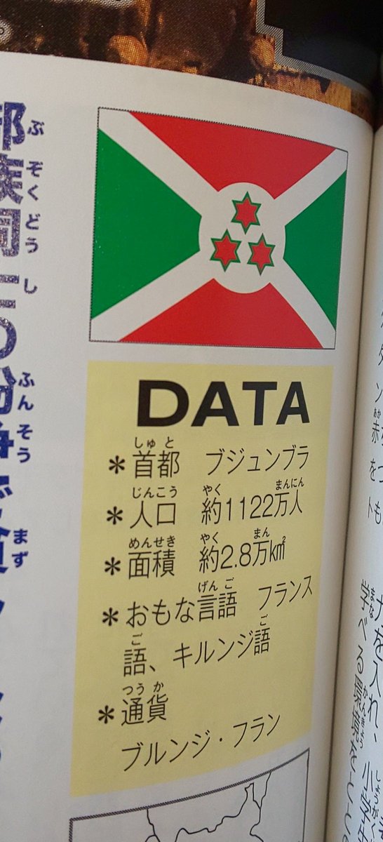 ハタ坊 講談社ポケット百科 世界の国々 世界8か国の地理データが載ってます 国調べのレポートなんかに使えますね あれ ブルンジ の首都変更って 講談社 講談社ポケット百科 世界の国々 国調べ 国旗