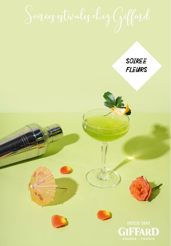 🗓️ jeudi 29 août - 18h30 > 20h
📍  Espace Menthe Pastille <a href="/GiffardLiqueurs/">Giffard Liqueurs</a> 
🍹Soirée liqueurs et fleurs 🌺
➡️Déclinaison de #cocktails aux notes florales 🍸🌸#foodangers 
🎟️📞 02.41.18.85.14
