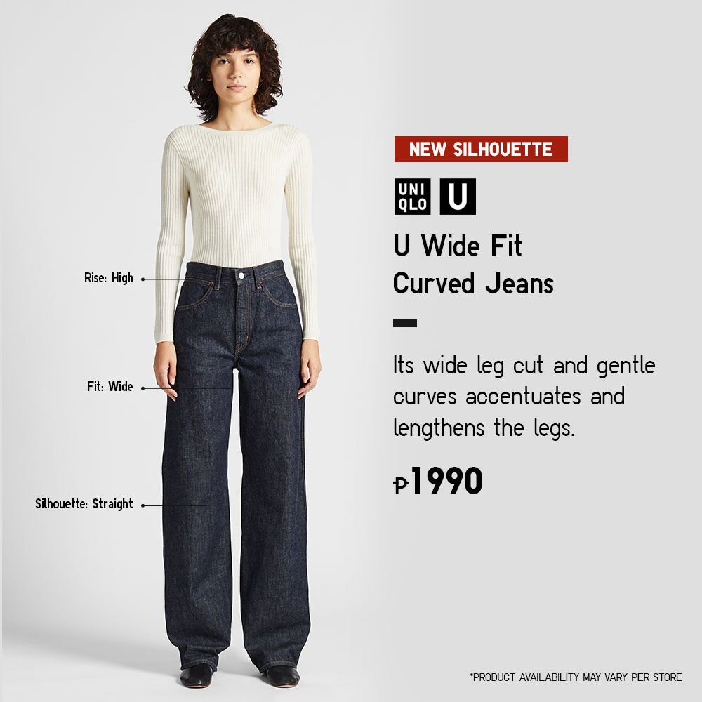 uniqlo u high rise wide straight jeans