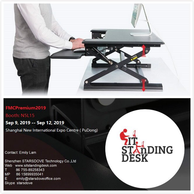 uptogreen's tweet photo. MAKE EVERYONE HAVE A HEALTHY OFFICE ENVIRONMENT.
Welcome to our booth N5L15 , from  2019.9.9 to 9.12 in SNIEC, Shanghai,China.We will show our hot selling and new items. Look forward to meet you there. #sittostand #standup #standingdesk #ergonomics #officespace #healthylifestyle https://t.co/OB3BuN3Icc