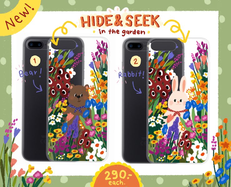 PINKTAPExStore's tweet photo. 🌷𝑯𝒊𝒅𝒆 &amp; 𝑺𝒆𝒆𝒌 𝒊𝒏 𝒕𝒉𝒆 𝒈𝒂𝒓𝒅𝒆𝒏🌷
ลายใหม่ล่าสุดจากทางเรา! เอาไปใช้ใส่คู่กับเพื่อนก็น่าร้าก ทุกรุ่น ทุกลาย 290.-เท่ากัน
🌈สกรีนเคลือบเงาให้ทุกรุ่น
⌇
สั่งซื้อ : https://t.co/FZ964qqqg9
🌜ปิดรอบวันที่ 2 กันยา🌛(รอสินค้าประมาณ15-20วันหลังปิดรอบ) https://t.co/9HnHRvHjW3