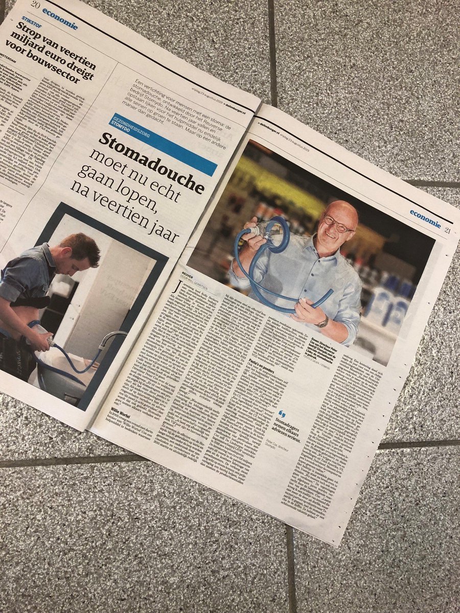 De krant gelezen van vrijdag 23 augustus? Daar stond een paginagroot artikel in over Stomydo. Vragen over ons product óf eventuele vergoedingen? Laat het ons weten via; info@stomydo.com #stomydo #stoma #zorg  #ileostoma #colostoma #urostoma #stomazorg <a href="/stomavereniging/">Stomavereniging</a> <a href="/stomaatje/">Stomaatje Team</a>