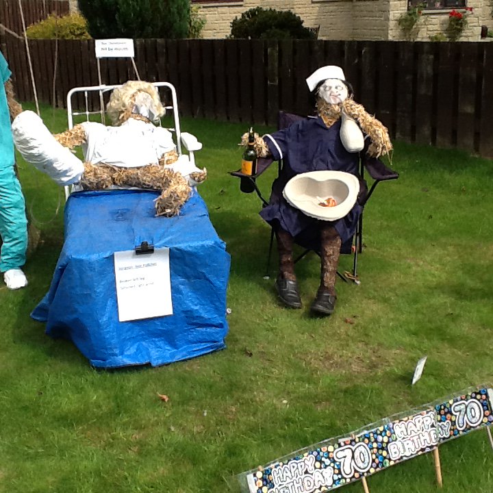 HallRennington's tweet photo. If you come today  #bankholidayweekend to our #scarecrow festival please help keep the village tidy &amp;take only pictures and leave only foortprints  Share your pics with #renningtonscarecrow https://t.co/Bpa3Hjak0Z