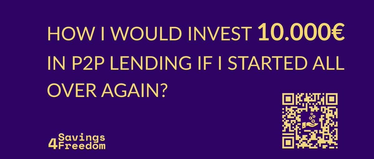 Savings4Freedom's tweet photo. How I Would Invest 10.000€ in P2P Lending if I was Starting Today?
https://t.co/kWFDJe3BI4
What do you think? I welcome your feedback!
#Savings4Freedom #P2PLending #Money #EarnMoney #N26 #iban #Monethera #Kuetzal #Envestio #Grupeer #FastInvest #Mintos #Cashback #PassiveIncome https://t.co/0Zg8D0Ahsq