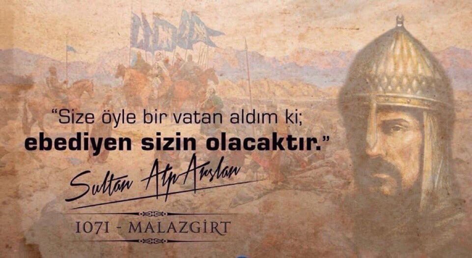 SelimTemurci's tweet photo. Anadolu’ya sevgi ve merhamet tohumlarını atan, bizlere bu toprakları yurt yapan #MalazgirtZaferi’mizin 948. yıl dönümünde Sultan Alparslan ve kahraman ecdadımızı rahmet ve minnetle yâd ediyorum. https://t.co/ZEni0IvSUH