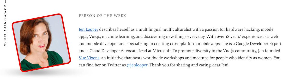 The Person of the Week: Jen Looper