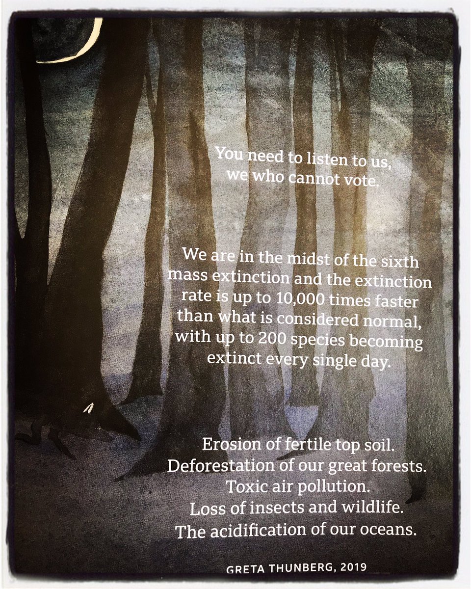 KathWT's tweet photo. Spine-tingling start to #prom49 with @GretaThunberg ‘s words set to music #TheLostWords. A call to action for us all..... https://t.co/GBFLojMINi