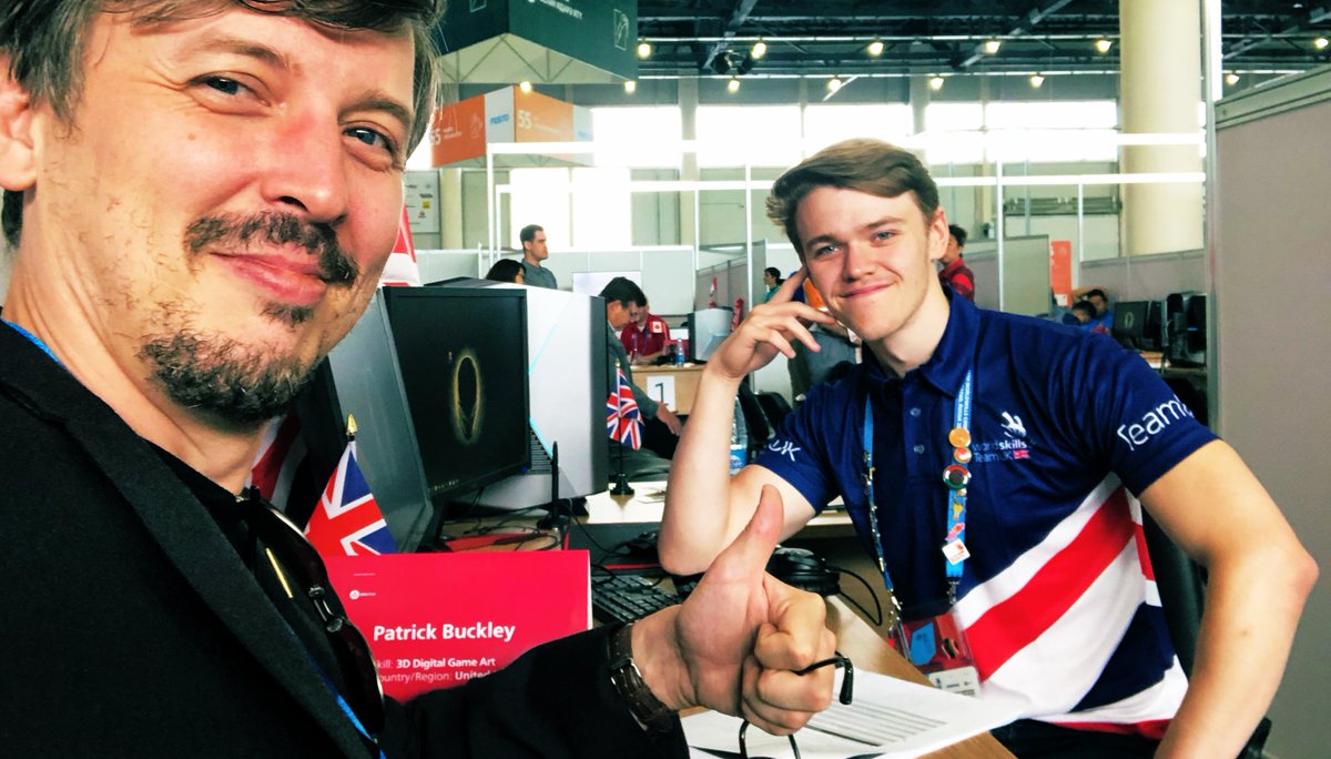 Arcademic's tweet photo. Final push in @WorldSkillsKZN #3DGA competition for @Paddy_Puddings @worldskillsuk https://t.co/I8mcUU7EjC