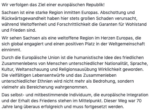 pdh_sn's tweet photo. Wir sehen Sachsen als eine weltoffene Region im Herzen Europas, die sich global engagiert und einen positiven Platz in der Weltgemeinschaft einnimmt.
Mehr zu unserer #VisionBRE unter https://t.co/kIBW8Ee2m8
#Europa #unteilbar #SLtw19
#ltwsn19 #Sachsenwahl #Humanistenwählen https://t.co/MMjNMrLDMb
