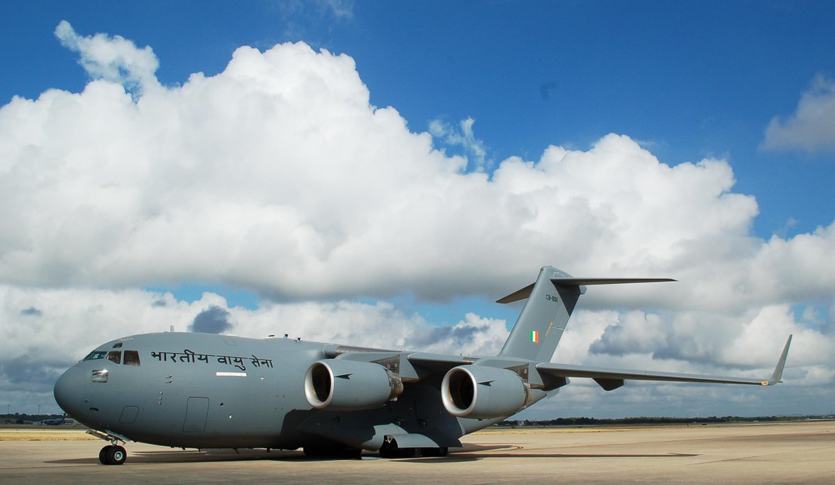 سلاح الجو الهندي يتسلم طائرة النقل الجوي الاستراتيجية C-17 Globemaster III الاخيره EC4ieEwXoAAWi5N