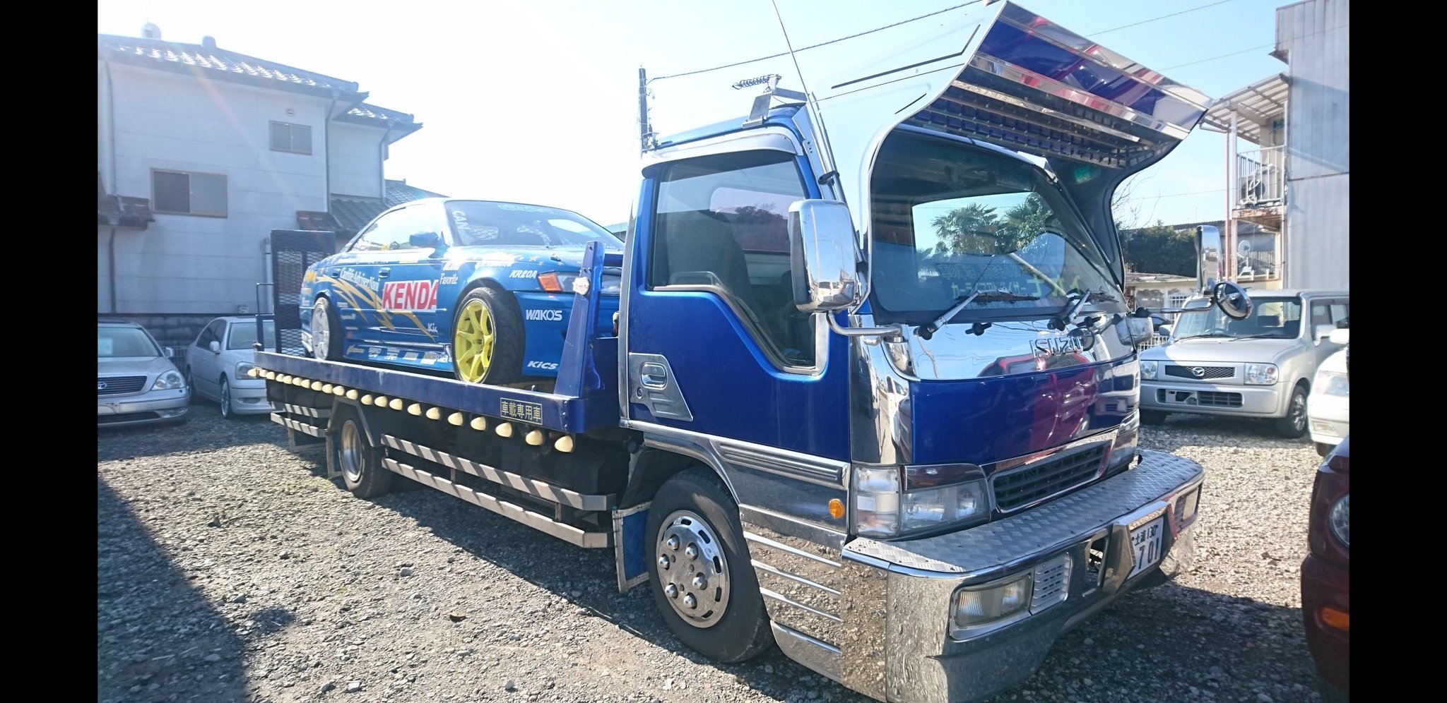 ট ইট র Masanori Naoi Jzx90 Kics Staff 当方のエルフ積載車に付いているバイザー バンパー売ります 希望はセットで7万円です 茨城県南で手渡しのみになります Dmにて 詳細続く