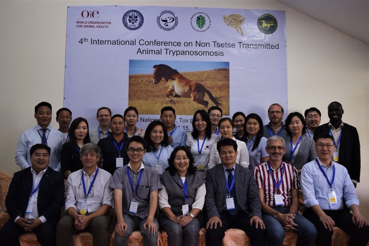 InterTryp's tweet photo. Alain Boulangé (#Intertryp) a participé à la 4Úme conférence internationale sur les trypanosomoses non transmises par les tsé-tsé (#NTTAT) qui s'est déroulée les 14-15 août à Oulan Bator en Mongolie. https://t.co/hsgv01INL4