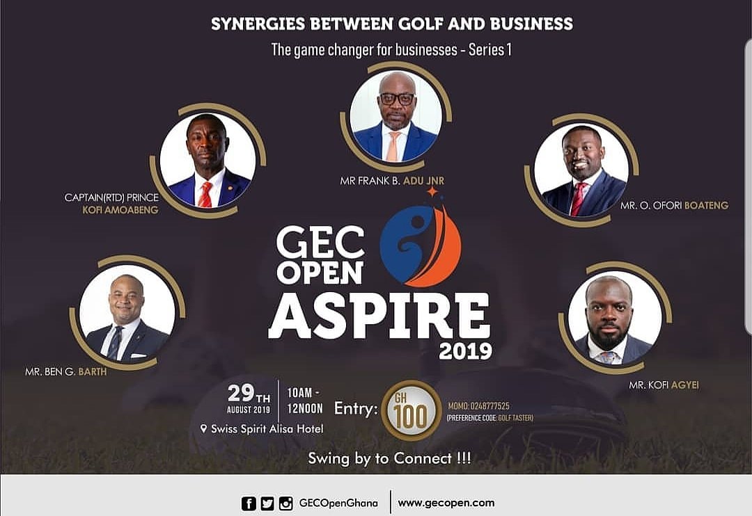GECOpen_Ghana's tweet photo. "The most important shot in golf is the next one." Ben Hogan
Join us  on 29th August 2019  at the Swiss Spirit Alisa Hotel  at 10am  and get inspired by our seasoned speakers 

Registration Link : https://t.co/oQXHDjCXRV

#GECASPIRE19 
#golfpassion https://t.co/EDA4FGGH9l
