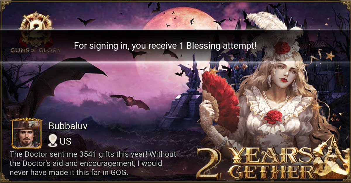 LowdermilkEric's tweet photo. [Hot Event] Celebrate 2nd Anniversary with Guns of Glory! https://t.co/cuALqqUtmx https://t.co/3idiiKIy2V