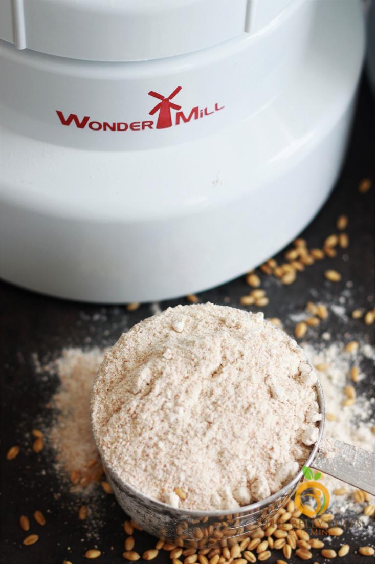 if you love baking, you have to try baking your own bread at home with freshly milled whole wheat flour in your <a href="/thewondermill/">WonderMill GrainMill</a> grainmill. It's the perfect consistency and is great for baking. Get the recipe here thebellyrulesthemind.net/whole-wheat-br… #ad