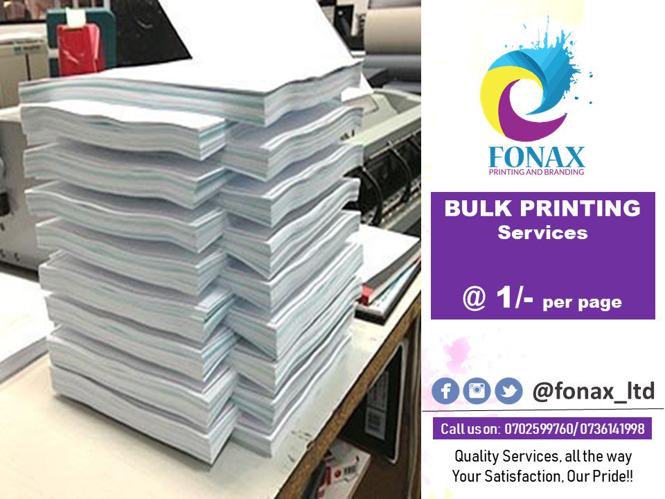 fonax_Ltd's tweet photo. You can send the forms you want printed via email and we will print and deliver. Delivery is at an extra cost. We are located at Lunga Lunga plaza at lunga Lunga road.
#printingservices FONAX https://t.co/KQjJ3fWyNn