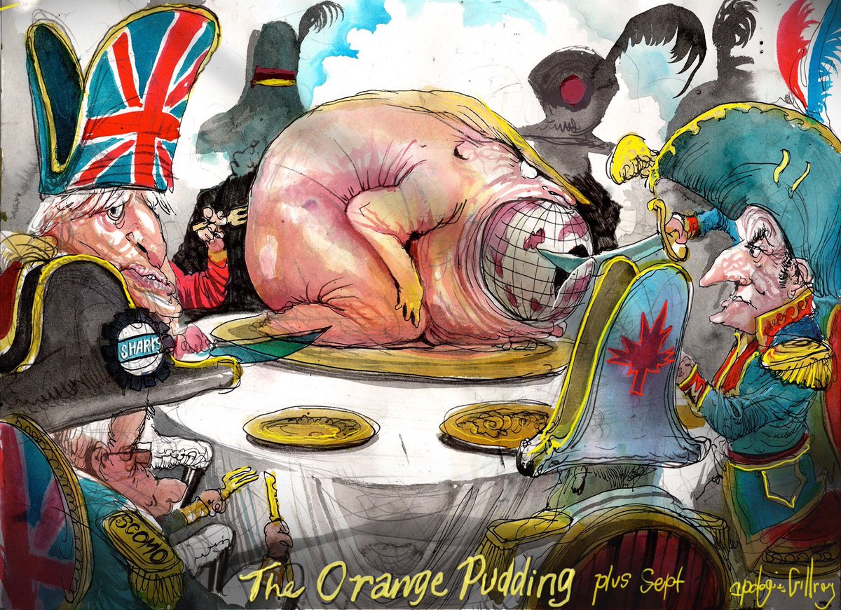 Cartoon4sale's tweet photo. David Rowe: apologies gillray #G7Summit @FinancialReview #orangepudding #BorisJohnsonPM #DonaldTrump #G7Biarritz #Brexit - political cartoon gallery in London https://t.co/dePcTdnXF6 https://t.co/SkC4cF7aQW