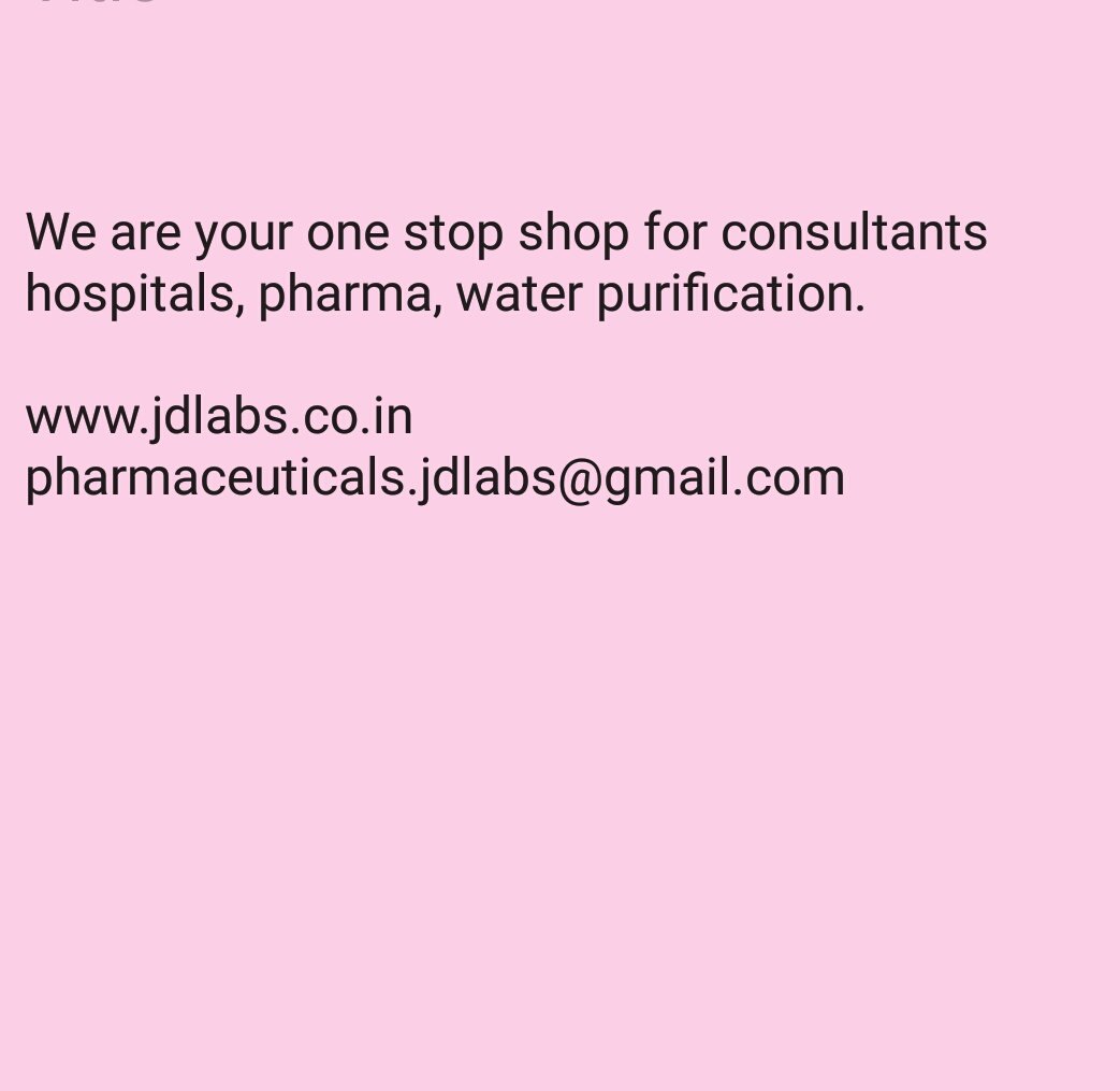 jdlabs_'s tweet image. We are number one choice for #consultants #pharma jdlabs.co.in for any queries contact us  pharmaceuticals.jdlabs@gmail.com