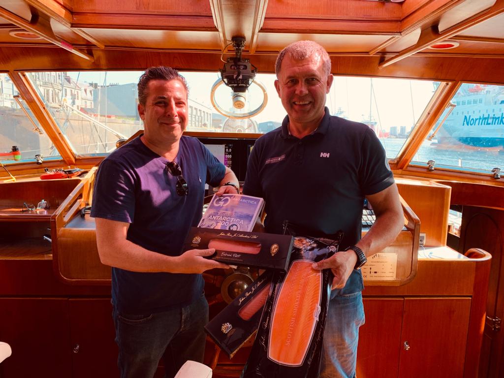 It was our honour to welcome the crew of the Antarctica 200 expedtition, who were onboard the 'Admiral Bellingshausen' yacht, to Aberdeen harbour yesterday. The expedition is retracing the route of the historic trip taken 200 years ago, which ended in the discovery of Antarctica.