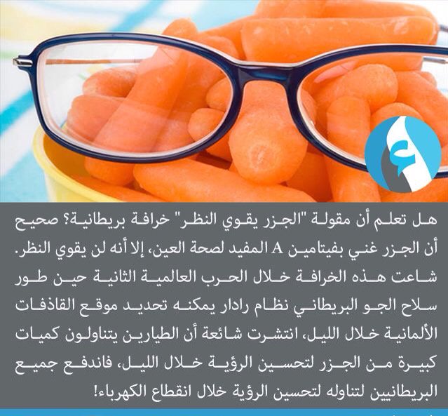 "الجزر يقوي النظر" هل هي مقولة صحيحة؟

.،